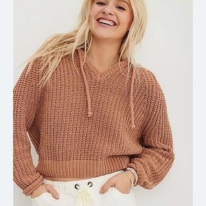 Aerie Ribbed Chenille Hoodie size medium